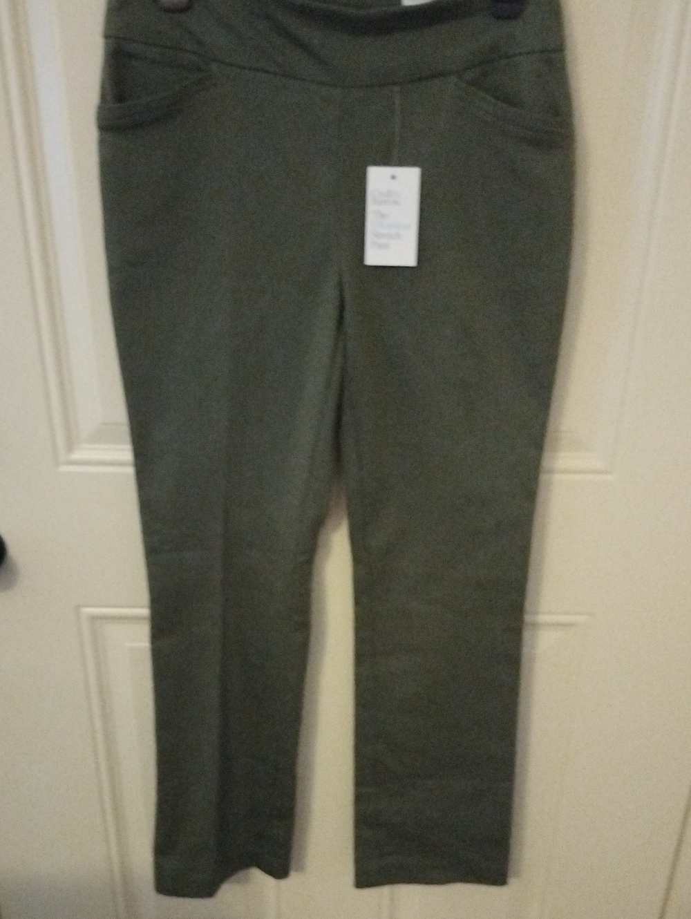 croft & barrow Olive Stretch Pant with Tag